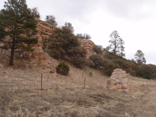 Cool rock stratification and hoodoos.